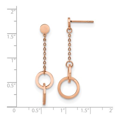 Stainless Steel IP Dangle Earrings – view 5