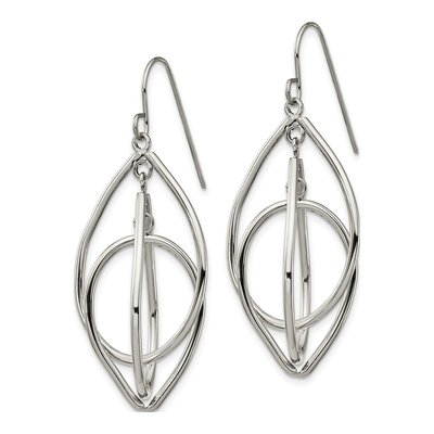 Stainless Steel Dangle Earrings – view 3