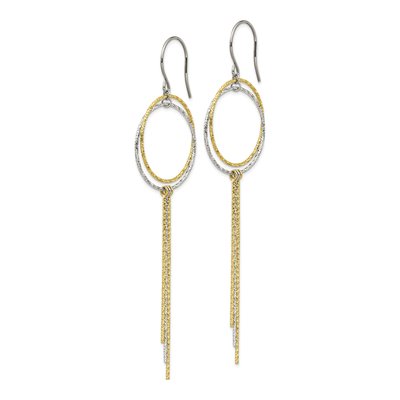 Stainless Steel IP Dangle Earrings – view 3