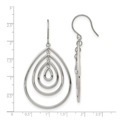 Stainless Steel Dangle Earrings – view 5