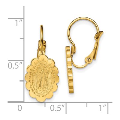 Stainless Steel Guadalupe Leverback Earrings – view 5