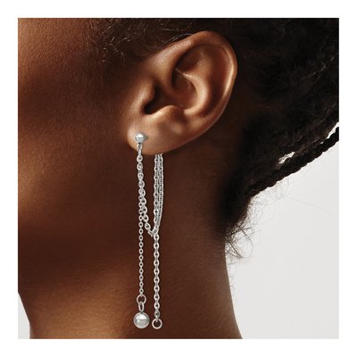 Stainless Steel Multi Dangle Earrings – view 4