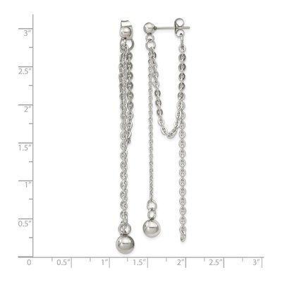 Stainless Steel Multi Dangle Earrings – view 5