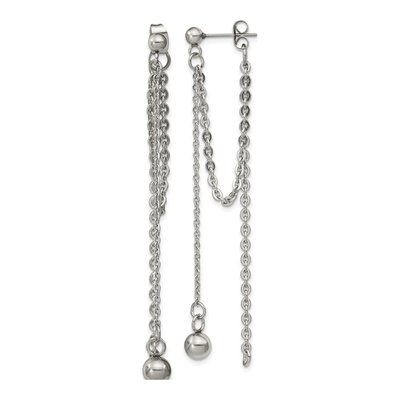 Stainless Steel Multi Dangle Earrings
