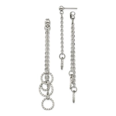 Stainless Steel Multi Circles Dangle Earrings