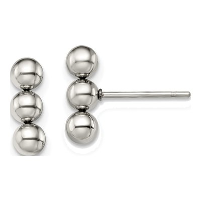 Stainless Steel Ball Stud Earrings
