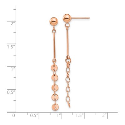 Stainless Steel IP Dangle Earrings – view 5