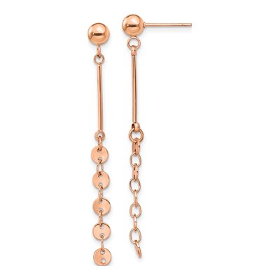 Stainless Steel IP Dangle Earrings