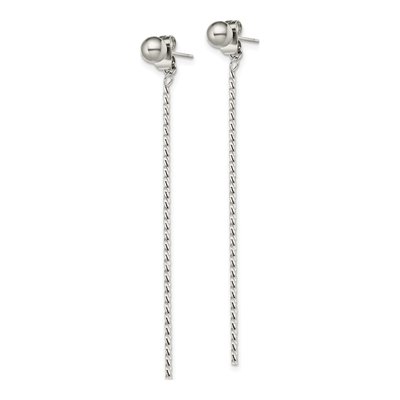 Stainless Steel Bar Dangle Earrings – view 3