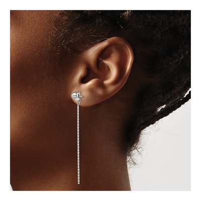 Stainless Steel Bar Dangle Earrings – view 4