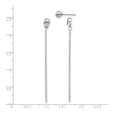 Stainless Steel Bar Dangle Earrings – view 5