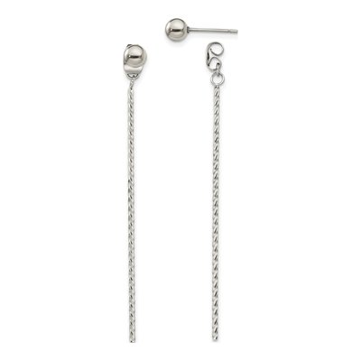 Stainless Steel Bar Dangle Earrings