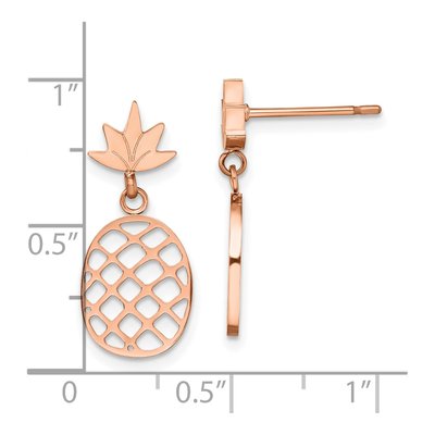 Stainless Steel Pineapple Dangle Earrings – view 5