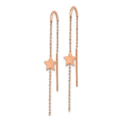 Stainless Steel Star Threader Earrings – view 3