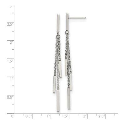 Stainless Steel Bar Dangle Earrings – view 5