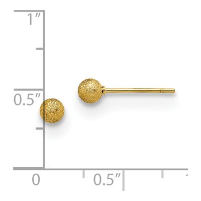 Stainless Steel Ball Stud Earrings – view 5