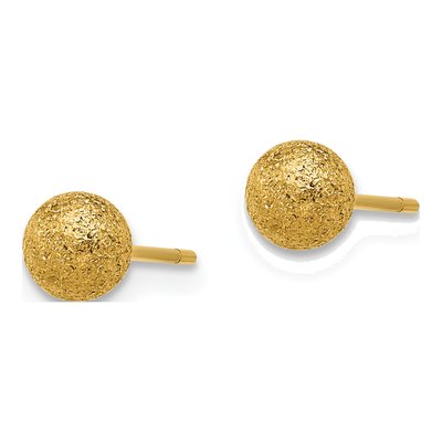Stainless Steel IP Ball Stud Earrings – view 3