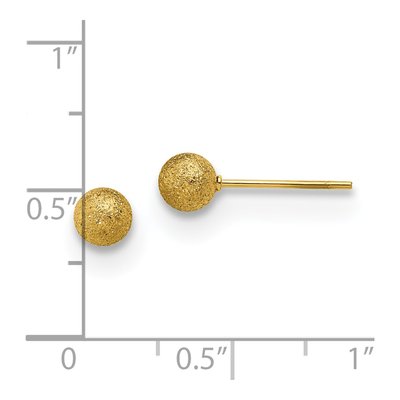 Stainless Steel IP Ball Stud Earrings – view 5