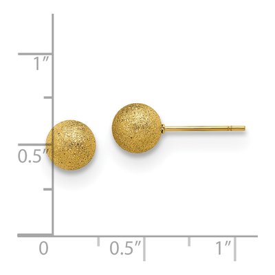 Stainless Steel Ball Stud Earrings – view 5