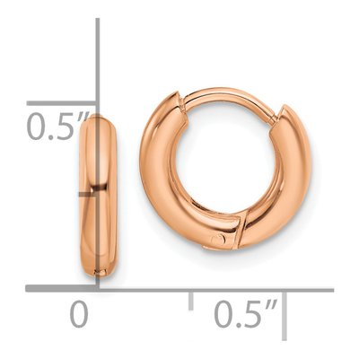 Stainless Steel 11mm Huggie Hoop Earrings – view 5