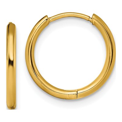 Stainless Steel 15mm Huggie Hoop Earrings