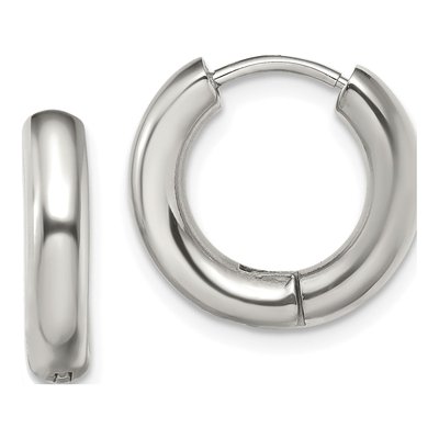 Stainless Steel 16mm Huggie Hoop Earrings