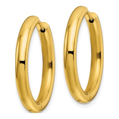 Stainless Steel 26mm Huggie Hoop Earrings – view 3