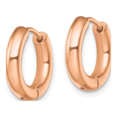 Stainless Steel 16mm Huggie Hoop Earrings – view 3