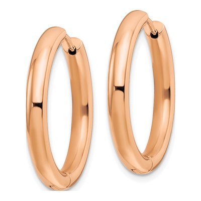 Stainless Steel 26mm Huggie Hoop Earrings – view 3