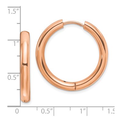 Stainless Steel 26mm Huggie Hoop Earrings – view 5