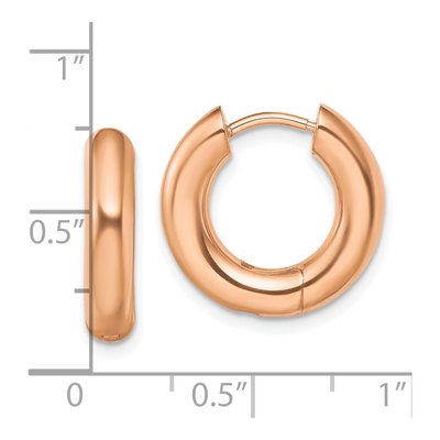 Stainless Steel 17mm Huggie Hoop Earrings – view 5