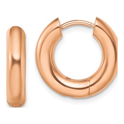 Stainless Steel 17mm Huggie Hoop Earrings