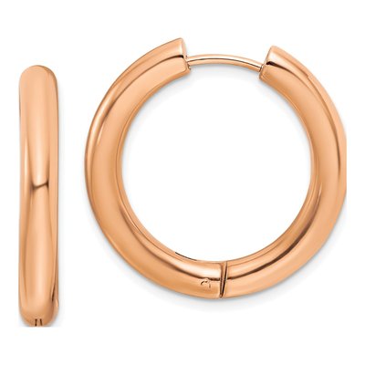 Stainless Steel 28mm Huggie Hoop Earrings