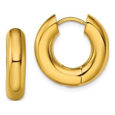 Stainless Steel 19mm Huggie Hoop Earrings