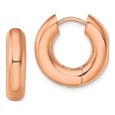 Stainless Steel 19mm IP Huggie Hoop Earrings