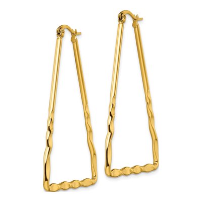 Stainless Steel 55mm IP Hoop Earrings – view 3