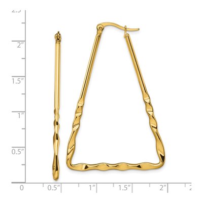 Stainless Steel 55mm IP Hoop Earrings – view 5