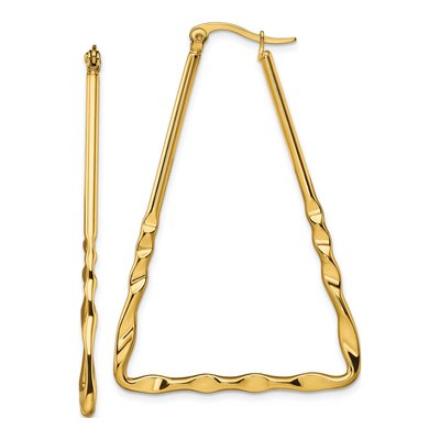 Stainless Steel 55mm IP Hoop Earrings