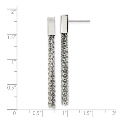 Stainless Steel Multi Dangle Earrings – view 5