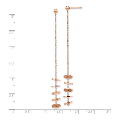 Stainless Steel IP Dangle Earrings – view 5