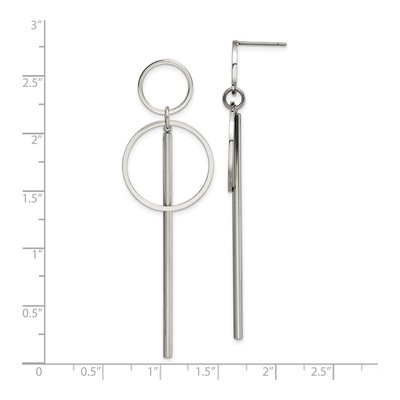 Stainless Steel Dangle Earrings – view 5