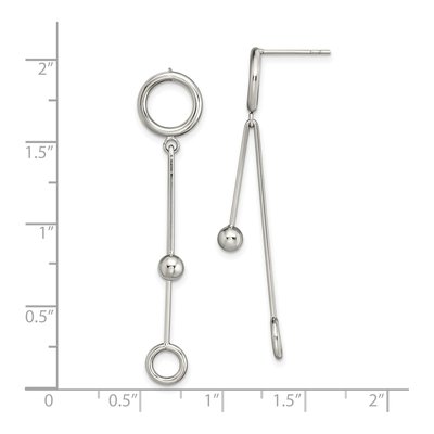 Stainless Steel Dangle Earrings – view 5