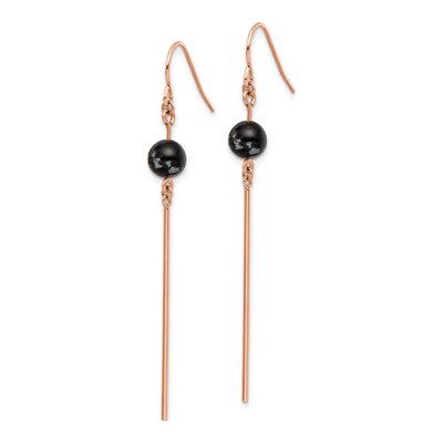 Stainless Steel Snowflake Dangle Earrings – view 3