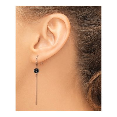 Stainless Steel Snowflake Dangle Earrings – view 4
