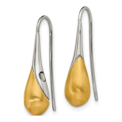 Stainless Steel IP Dangle Earrings – view 3