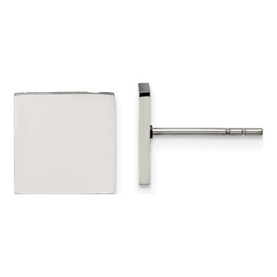 Stainless Steel Square Stud Earrings