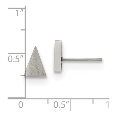 Stainless Steel Triangle Stud Earrings – view 7