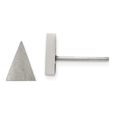 Stainless Steel Triangle Stud Earrings