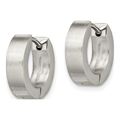 Stainless Steel 10mm Huggie Hoop Earrings – view 5