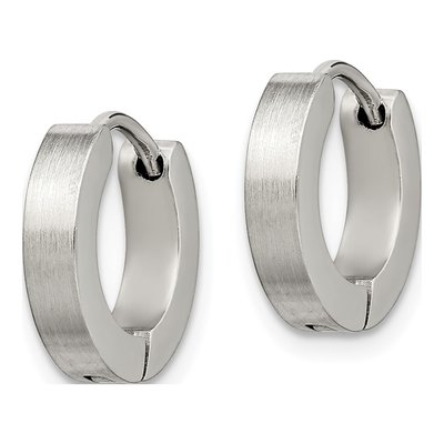 Stainless Steel 9mm Huggie Hoop Earrings – view 5